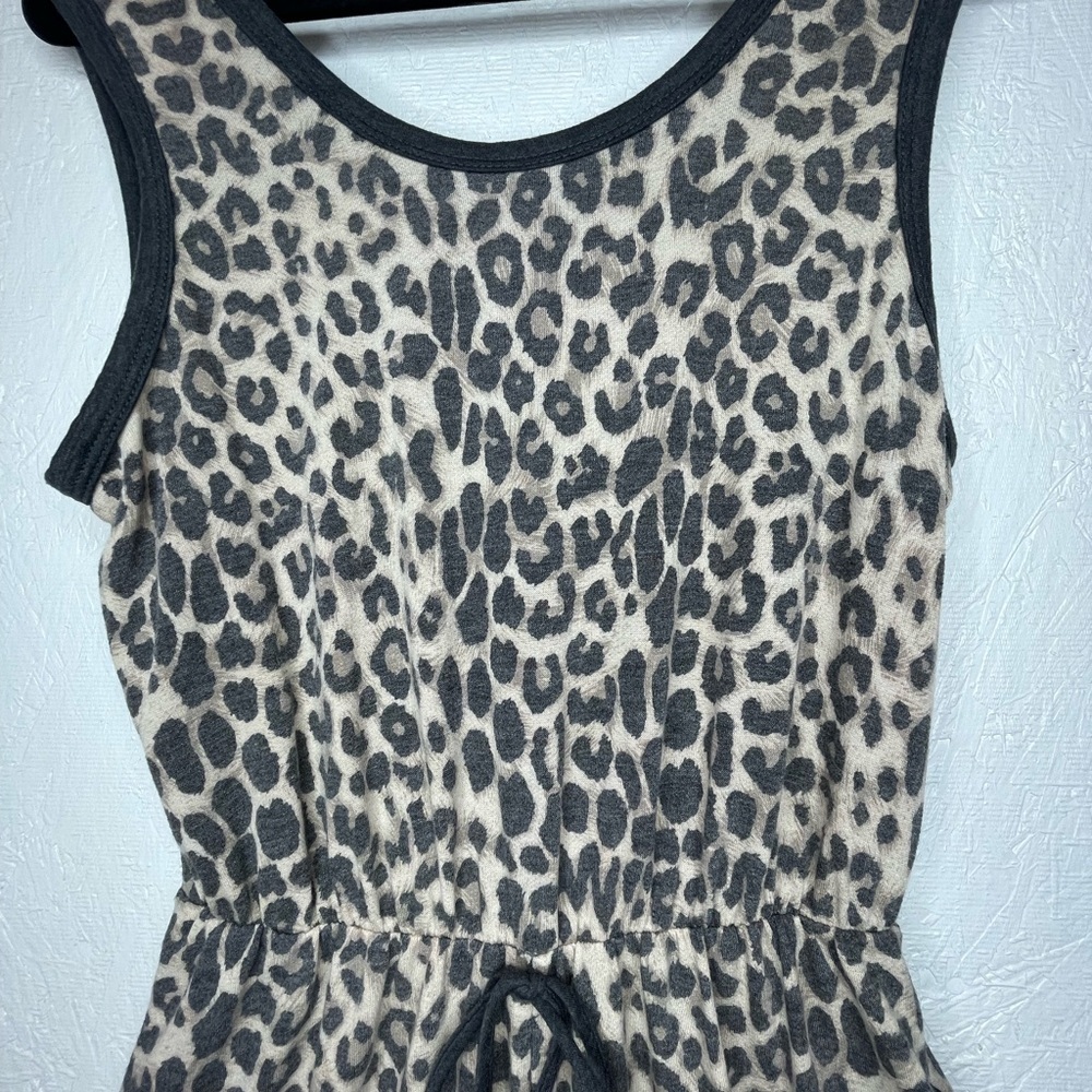 Lilypad Animal Print Sleeveless Jumpsuit One-Piece Romper Pockets Casual Medium - Picture 5 of 16